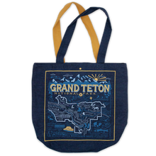 Load image into Gallery viewer, Grand Teton Denim Tote Bag