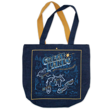 Load image into Gallery viewer, Great Lakes Denim Tote Bag