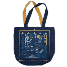 Load image into Gallery viewer, Hill Country Denim Tote Bag