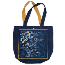 Load image into Gallery viewer, Jersey Shore Denim Tote Bag