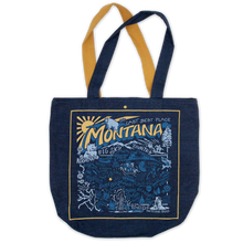 Load image into Gallery viewer, Montana Denim Tote Bag