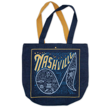 Load image into Gallery viewer, Nashville Denim Tote Bag