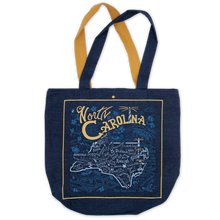 Load image into Gallery viewer, North Carolina Denim Tote Bag