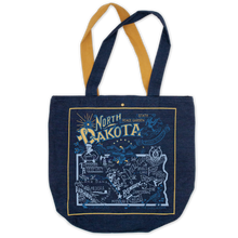 Load image into Gallery viewer, North Dakota Denim Tote Bag