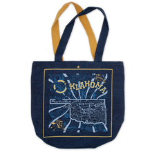 Load image into Gallery viewer, Oklahoma Denim Tote Bag