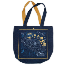 Load image into Gallery viewer, Orange County Denim Tote Bag