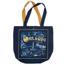 Load image into Gallery viewer, Orlando Denim Tote Bag