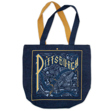 Load image into Gallery viewer, Pittsburgh Denim Tote Bag
