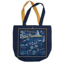 Load image into Gallery viewer, San Francisco City Denim Tote Bag