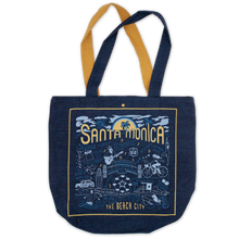 Load image into Gallery viewer, Santa Monica Denim Tote Bag