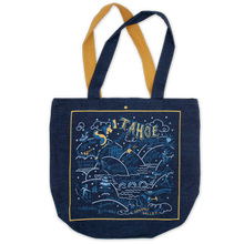 Load image into Gallery viewer, Ski Tahoe Denim Tote Bag