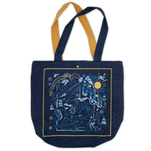 Load image into Gallery viewer, Ski Utah Denim Tote Bag