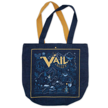 Load image into Gallery viewer, Ski Vail Denim Tote Bag
