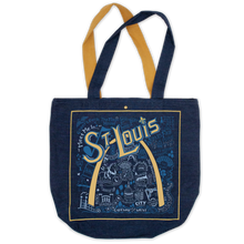 Load image into Gallery viewer, St Louis Denim Tote Bag