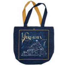 Load image into Gallery viewer, Virginia Denim Tote Bag