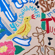 Load image into Gallery viewer, Alabama Hand-Embroidered Pillow Pillow catstudio