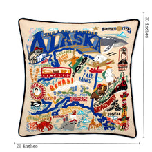 Load image into Gallery viewer, Alaska Hand-Embroidered Pillow Pillow catstudio