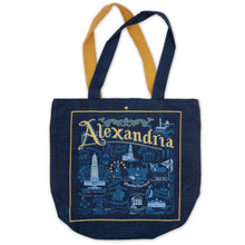 Load image into Gallery viewer, Alexandria Denim Tote Bag Denim Tote Bag catstudio
