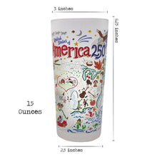 Load image into Gallery viewer, America 250 Drinking Glass Glass catstudio