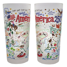 Load image into Gallery viewer, America 250 Drinking Glass Glass catstudio