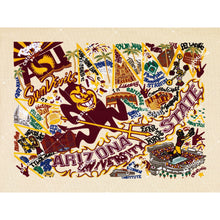 Load image into Gallery viewer, Arizona State University Collegiate Fine Art Print Art Print catstudio