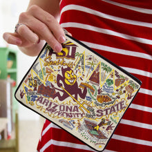 Load image into Gallery viewer, Arizona State University Collegiate Zip Pouch Pouch catstudio