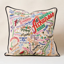 Load image into Gallery viewer, Arkansas Hand-Embroidered Pillow Pillow catstudio
