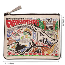 Load image into Gallery viewer, Arkansas, University of Collegiate Zip Pouch Pouch catstudio