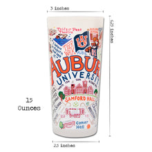 Load image into Gallery viewer, Auburn University Collegiate Drinking Glass Glass catstudio