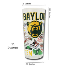 Load image into Gallery viewer, Baylor University Collegiate Drinking Glass Glass catstudio