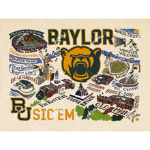 Load image into Gallery viewer, Baylor University Collegiate Fine Art Print Art Print catstudio