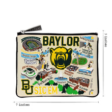 Load image into Gallery viewer, Baylor University Collegiate Zip Pouch Pouch catstudio