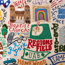 Load image into Gallery viewer, Birmingham Hand-Embroidered Pillow Pillow catstudio
