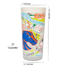 Load image into Gallery viewer, Boise State University Collegiate Drinking Glass Glass catstudio