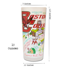 Load image into Gallery viewer, Boston College Collegiate Drinking Glass Glass catstudio