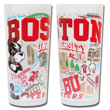 Load image into Gallery viewer, Boston University Collegiate Drinking Glass Glass catstudio