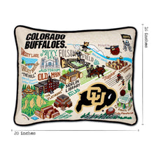 Load image into Gallery viewer, Boulder, University of Colorado Collegiate Embroidered Pillow Pillow catstudio