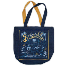 Load image into Gallery viewer, Brooklyn Denim Tote Bag Denim Tote Bag catstudio