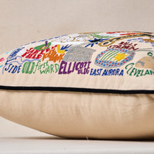 Load image into Gallery viewer, Buffalo Hand-Embroidered Pillow Pillow catstudio