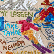 Load image into Gallery viewer, California Hand-Embroidered Pillow Pillow catstudio