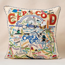 Load image into Gallery viewer, Cape Cod Hand-Embroidered Pillow Pillow catstudio