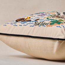 Load image into Gallery viewer, Carmel Hand-Embroidered Pillow Pillow catstudio