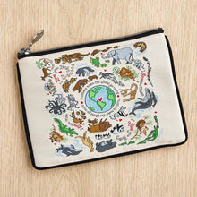 Load image into Gallery viewer, Celebrating Moms Zip Pouch - Natural Pouch catstudio
