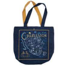 Load image into Gallery viewer, Charleston Denim Tote Bag Denim Tote Bag catstudio