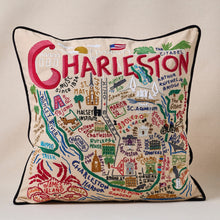 Load image into Gallery viewer, Charleston Hand-Embroidered Pillow Pillow catstudio