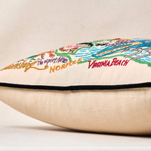 Load image into Gallery viewer, Chesapeake Bay Hand-Embroidered Pillow Pillow catstudio