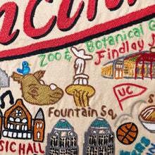 Load image into Gallery viewer, Cincinnati Hand-Embroidered Pillow Pillow catstudio