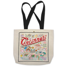 Load image into Gallery viewer, Cincinnati Tote Bag Canvas Tote Bag catstudio
