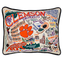 Load image into Gallery viewer, Clemson University Collegiate Embroidered Pillow Pillow catstudio