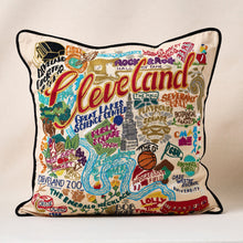 Load image into Gallery viewer, Cleveland Hand-Embroidered Pillow Pillow catstudio
